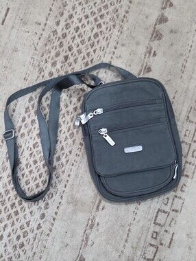 Bagallini Grey And Pink Crossbody Legacy Excellent Condition